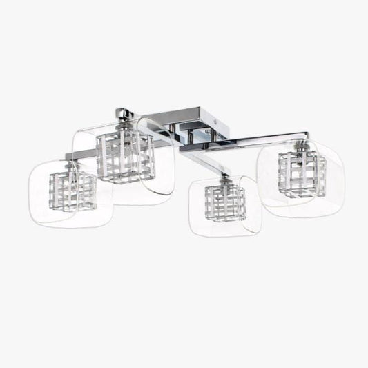 Avignon 4 Light Cross Chrome Flush