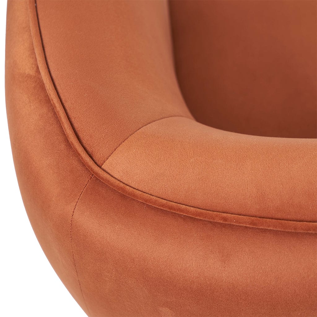Lucca Tobacco Velvet Chair