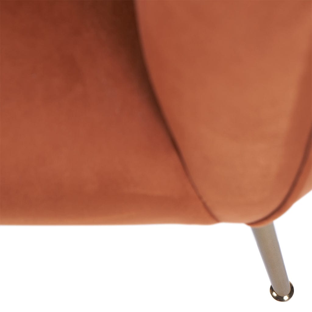 Lucca Tobacco Velvet Chair
