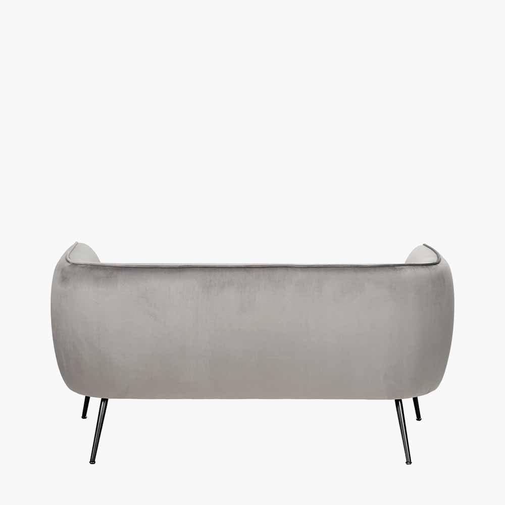 Dove Grey Velvet Sofa