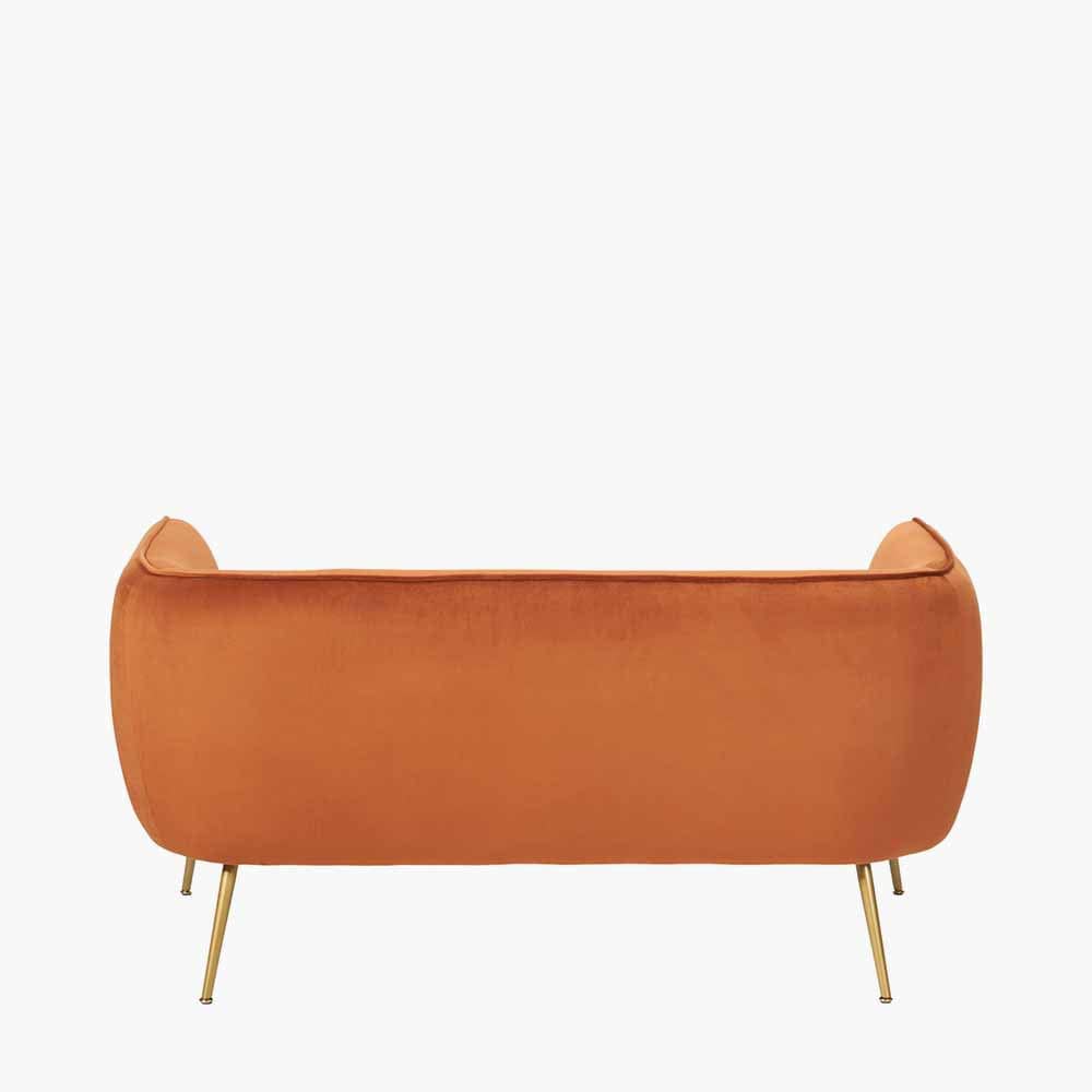 Lucca Tobacco Velvet Sofa