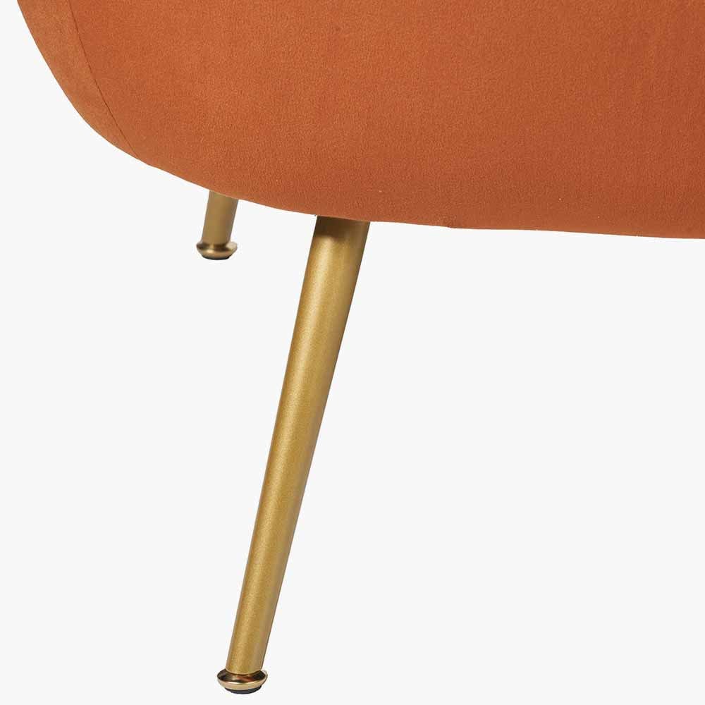 Lucca Tobacco Velvet Sofa