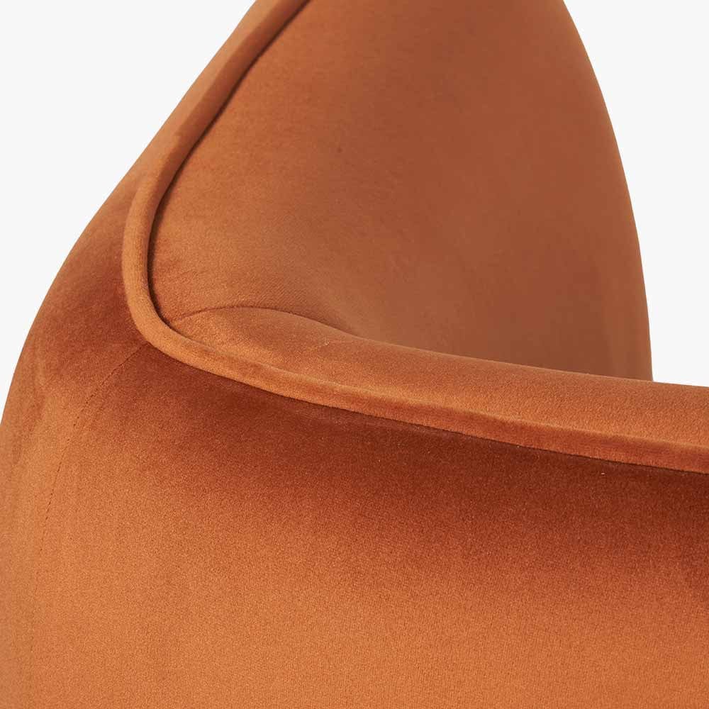 Lucca Tobacco Velvet Sofa