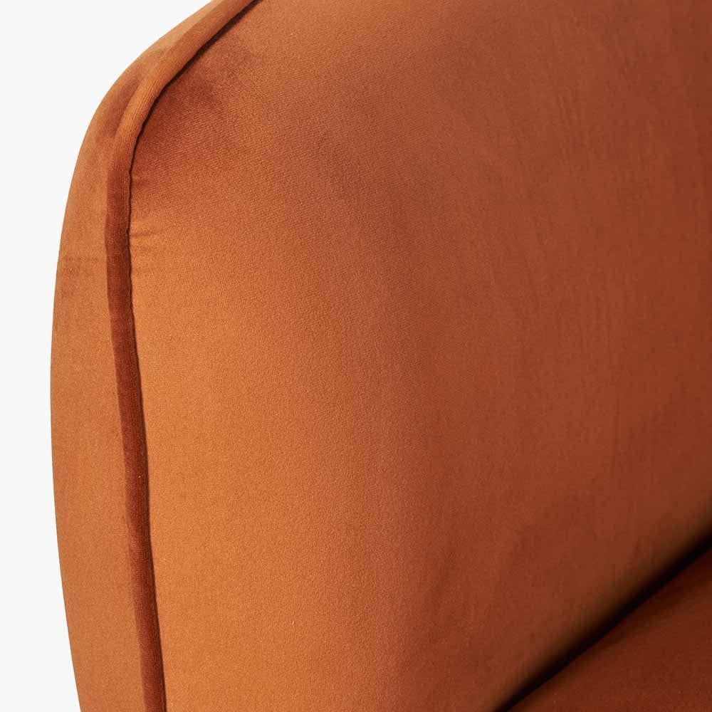 Lucca Tobacco Velvet Sofa
