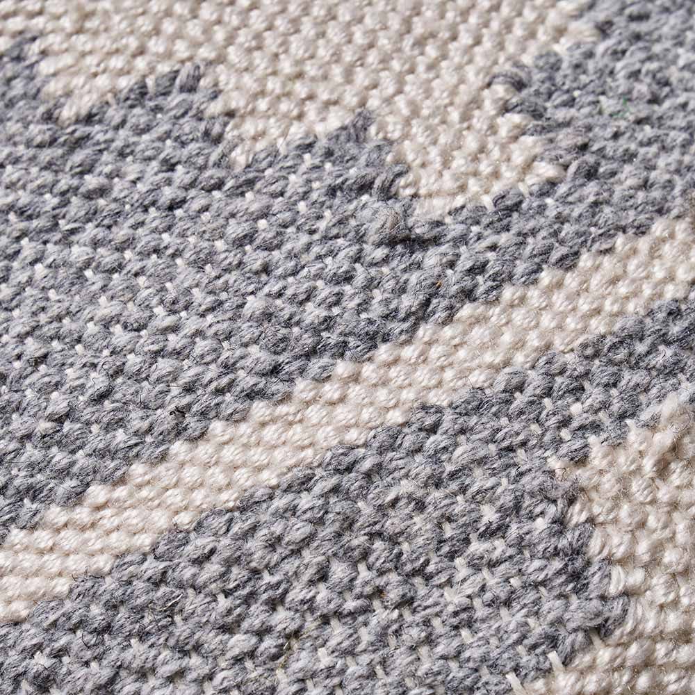 Indoor Outdoor Grey & White Moroccan Design Scatter Cushion