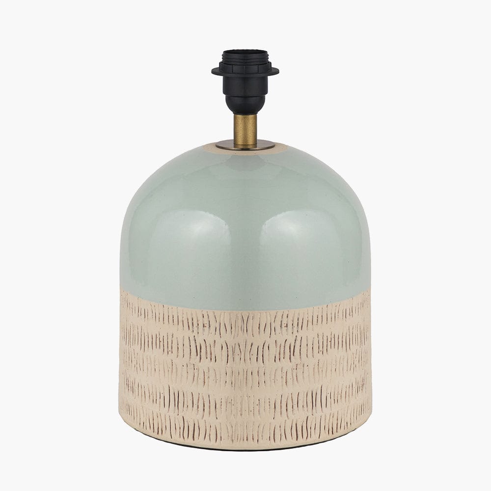 Lotta Duck Egg & Natural Stoneware Table Lamp
