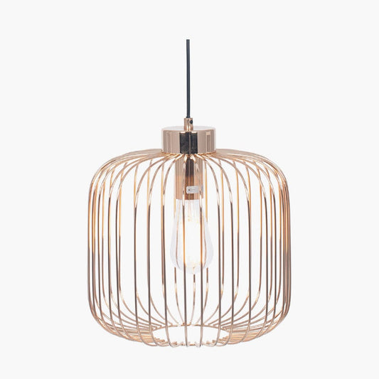 French Gold Metal Wire Pendant