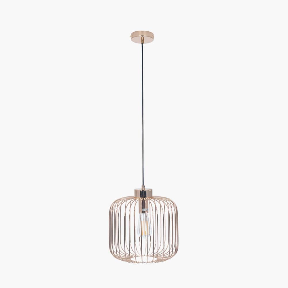 French Gold Metal Wire Pendant