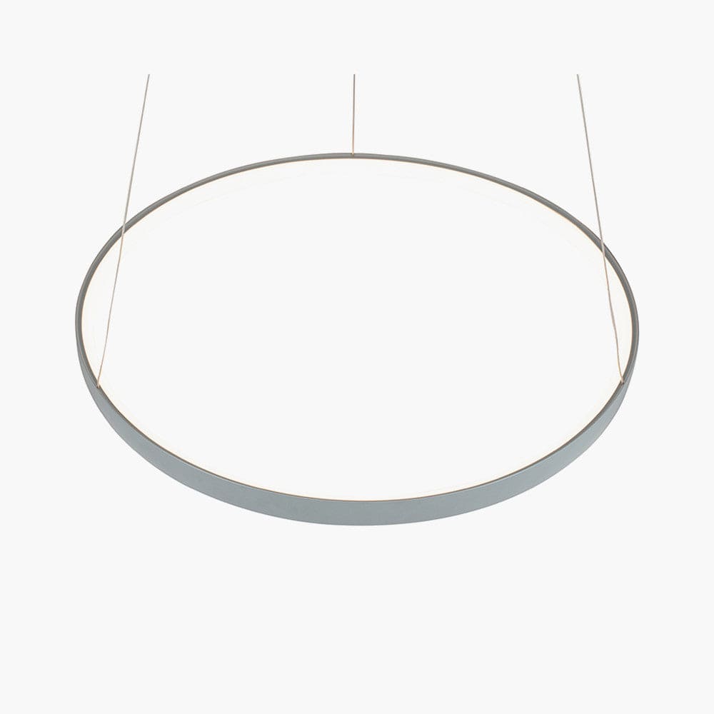 Grey Round LED Pendant