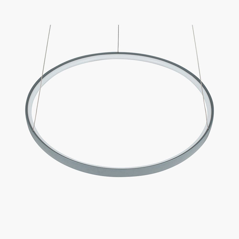 Grey Round LED Pendant