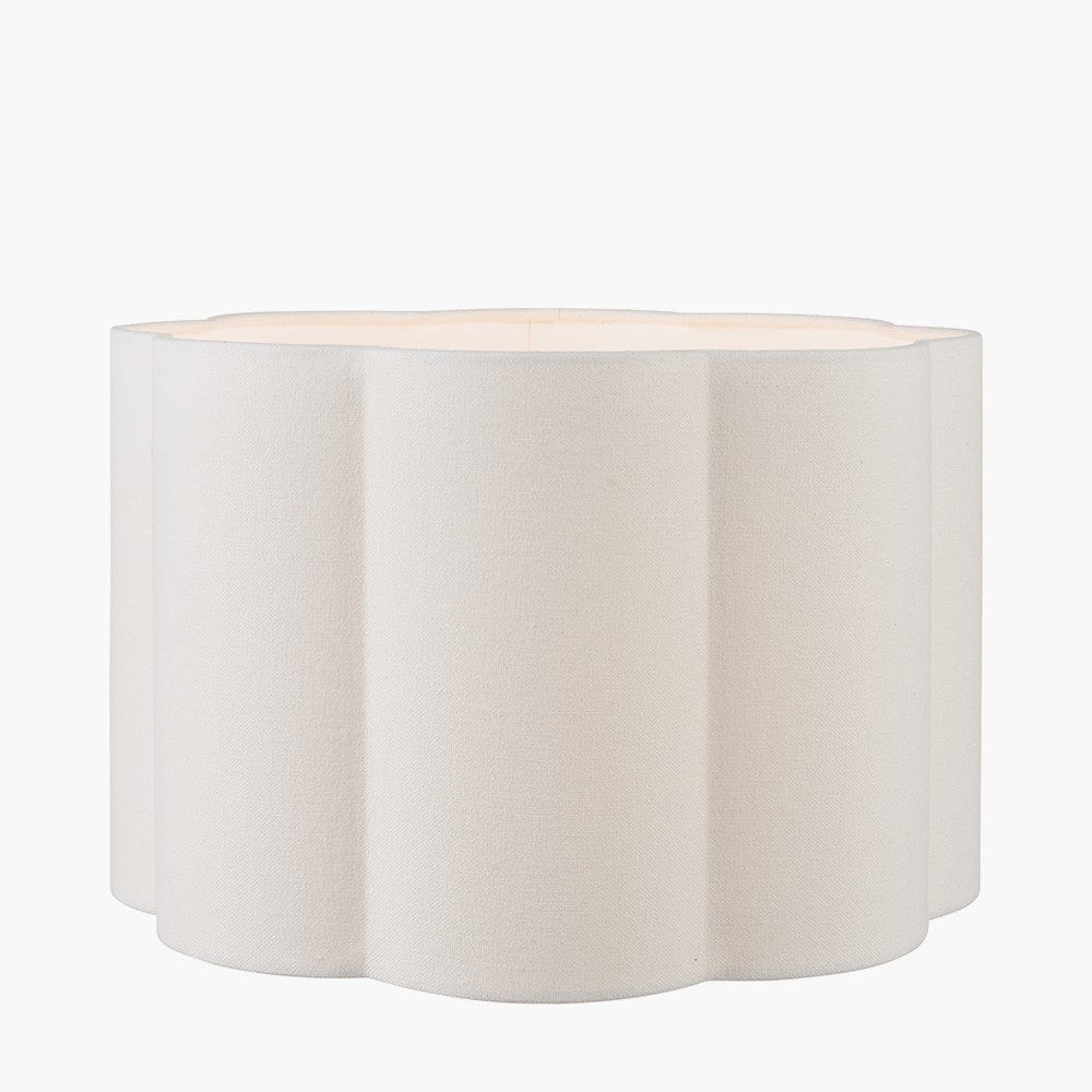 Bloom White Handloom Scalloped Shade
