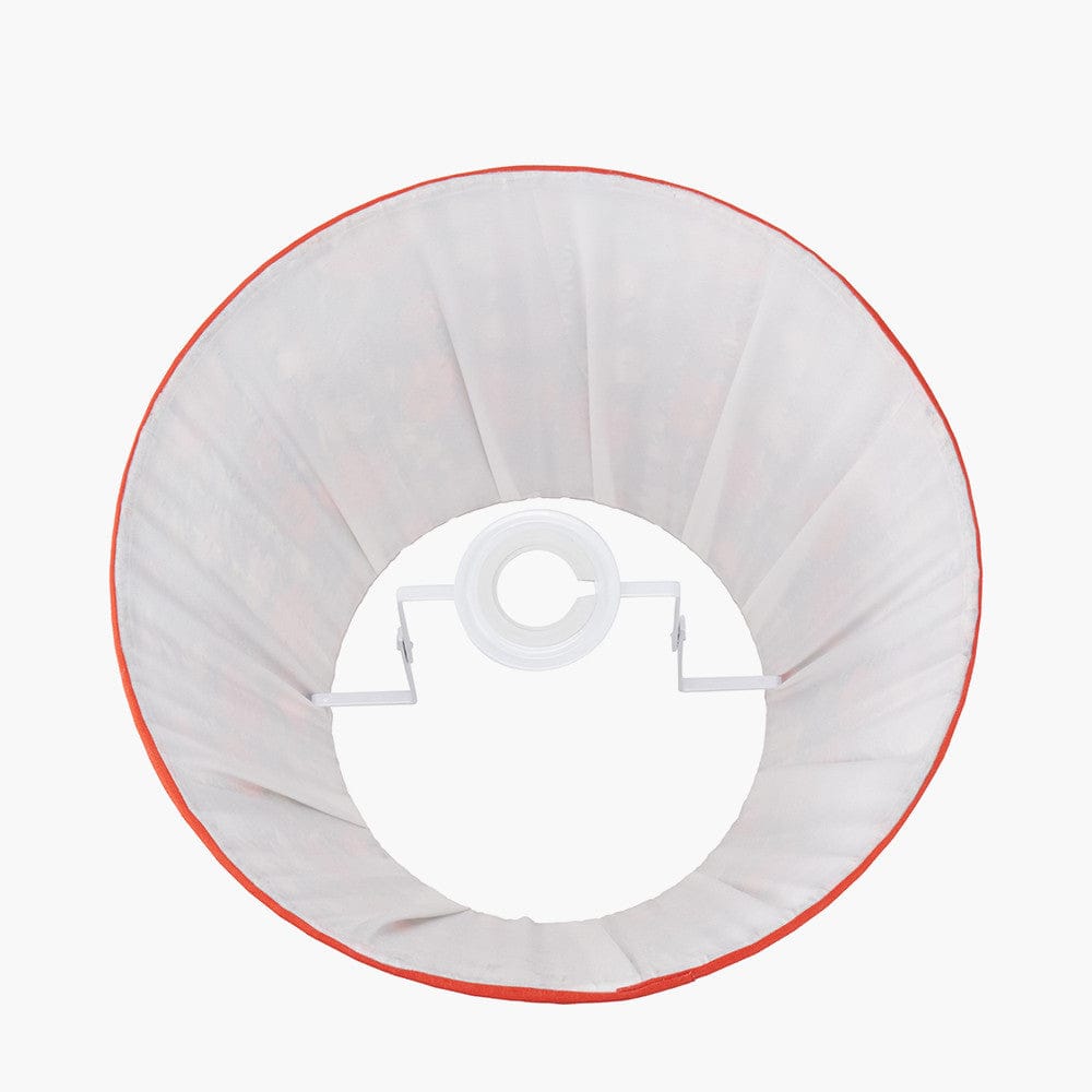 Floressa Red Floral Mushroom Pleat Tapered Shade