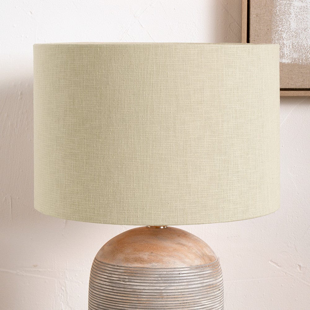 Lino Self Lined Linen Drum Shade - Various Colours