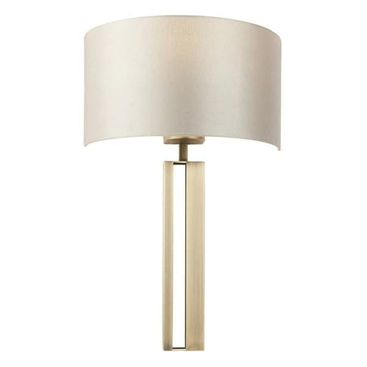 Strand Wall Light Matt Antique Brass & Mink