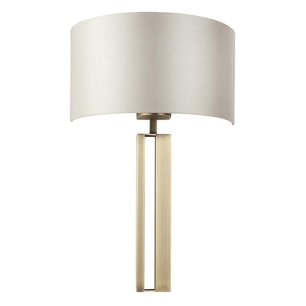 Strand Wall Light Matt Antique Brass & Mink
