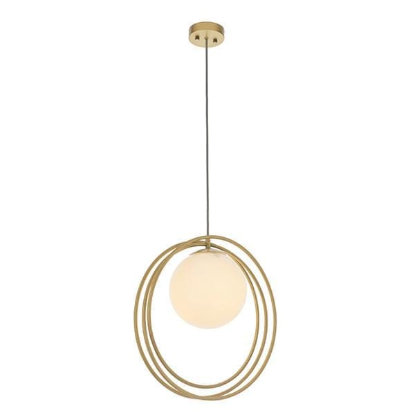 Juno Brushed Gold Pendant