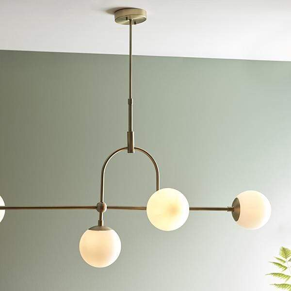 Keleti 5 Light Bar Matt Antique Brass Pendant