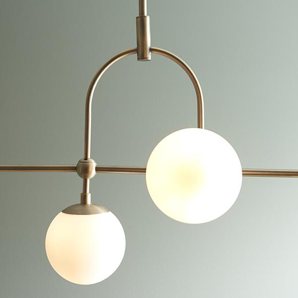 Keleti 5 Light Bar Matt Antique Brass Pendant