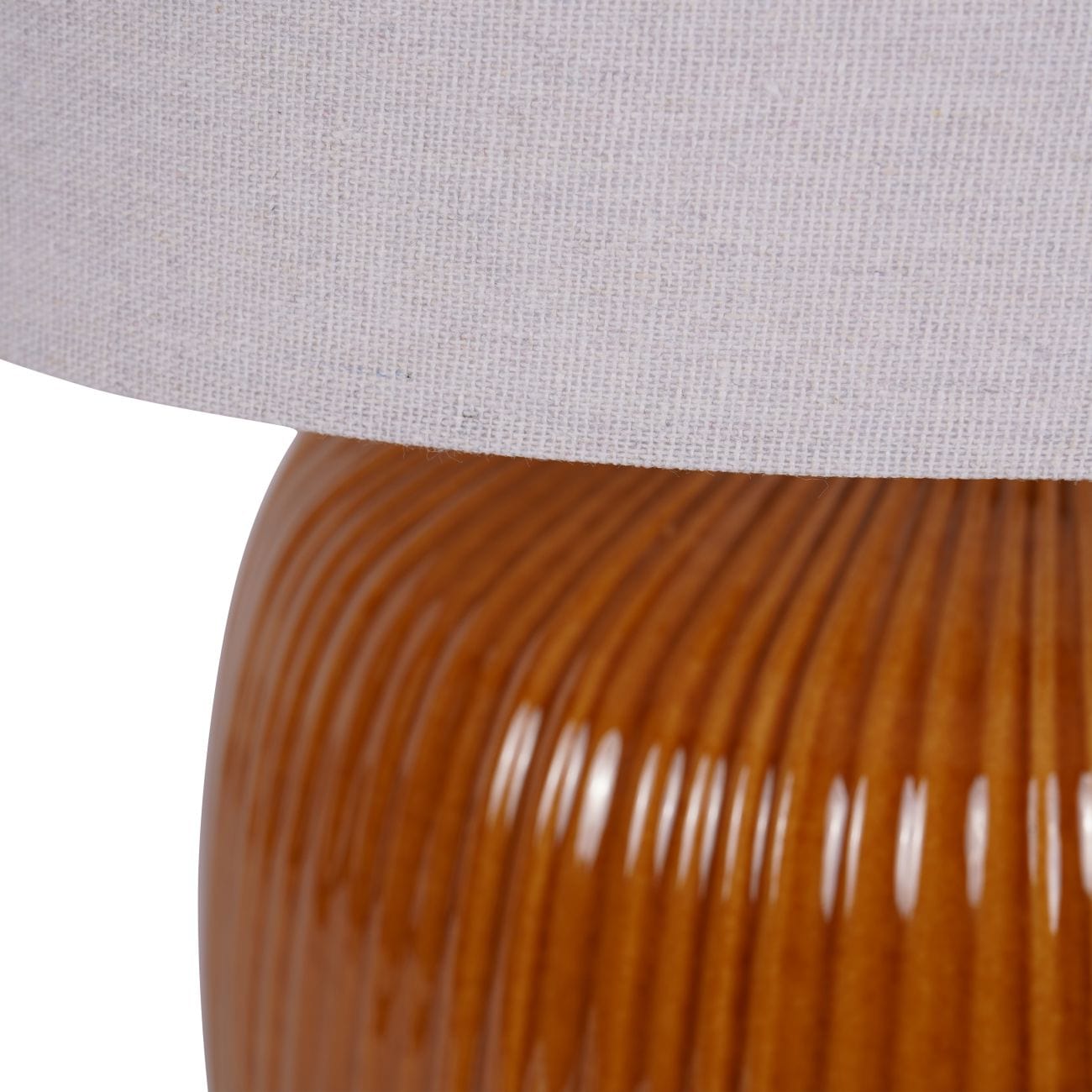 Ren Ceramic Table Lamp in Burnt Ochre