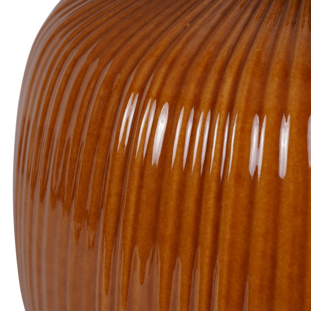Ren Ceramic Table Lamp in Burnt Ochre