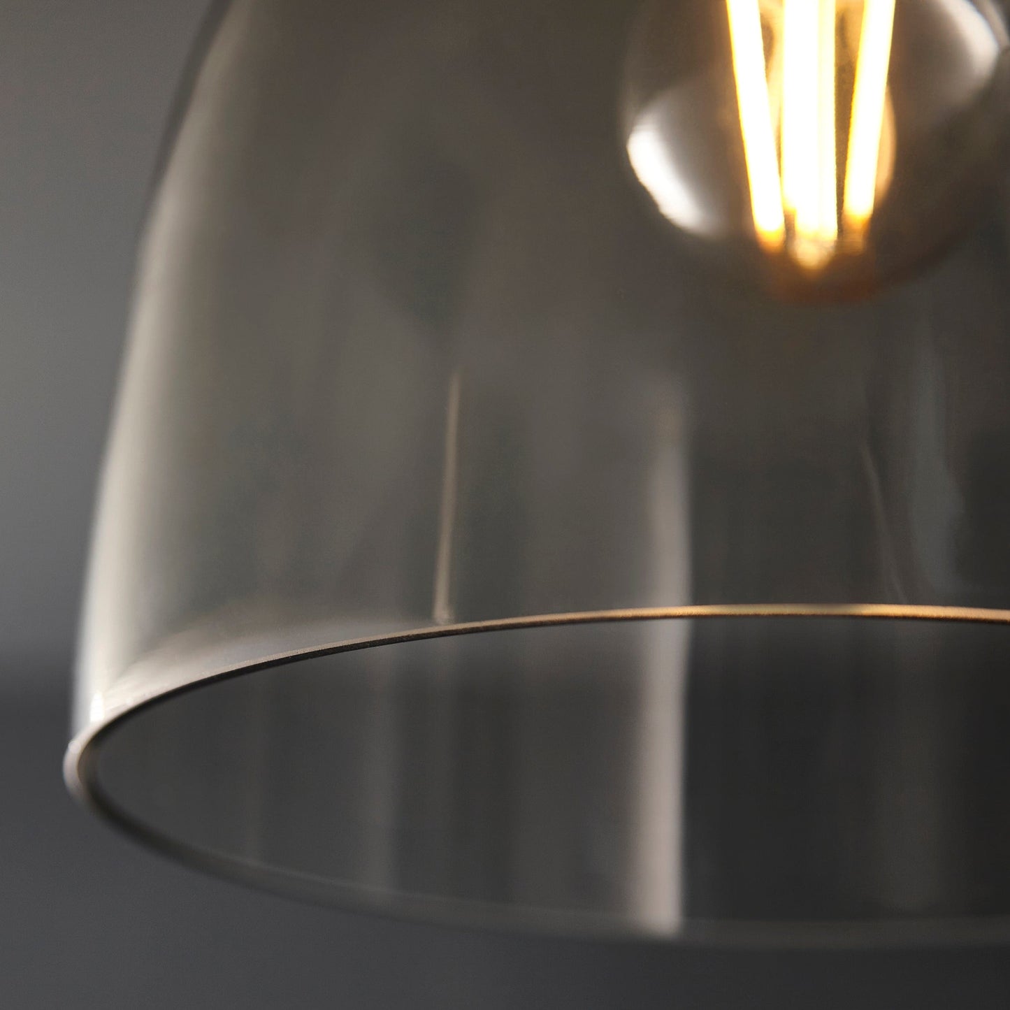 Kirk Black Chrome Flush Ceiling Light