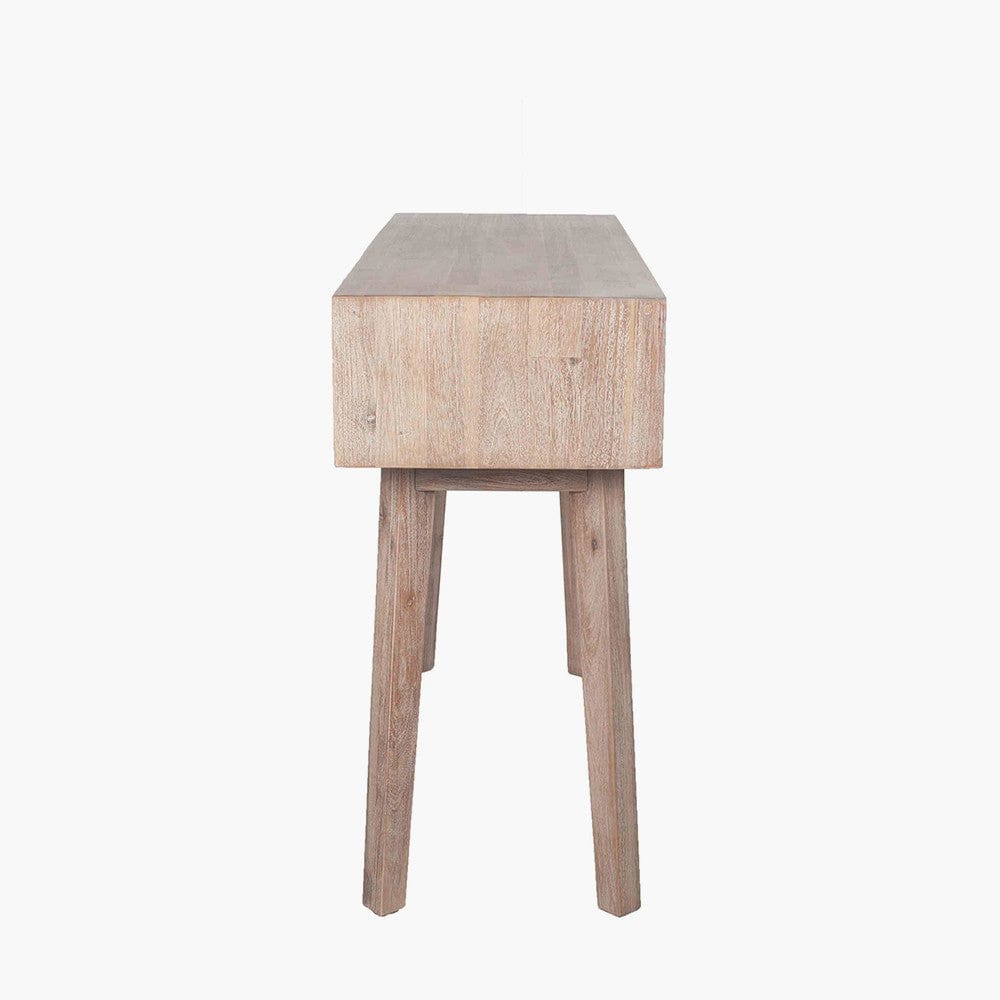 Sand Wash Acacia Wood 1 Drawer Console Table