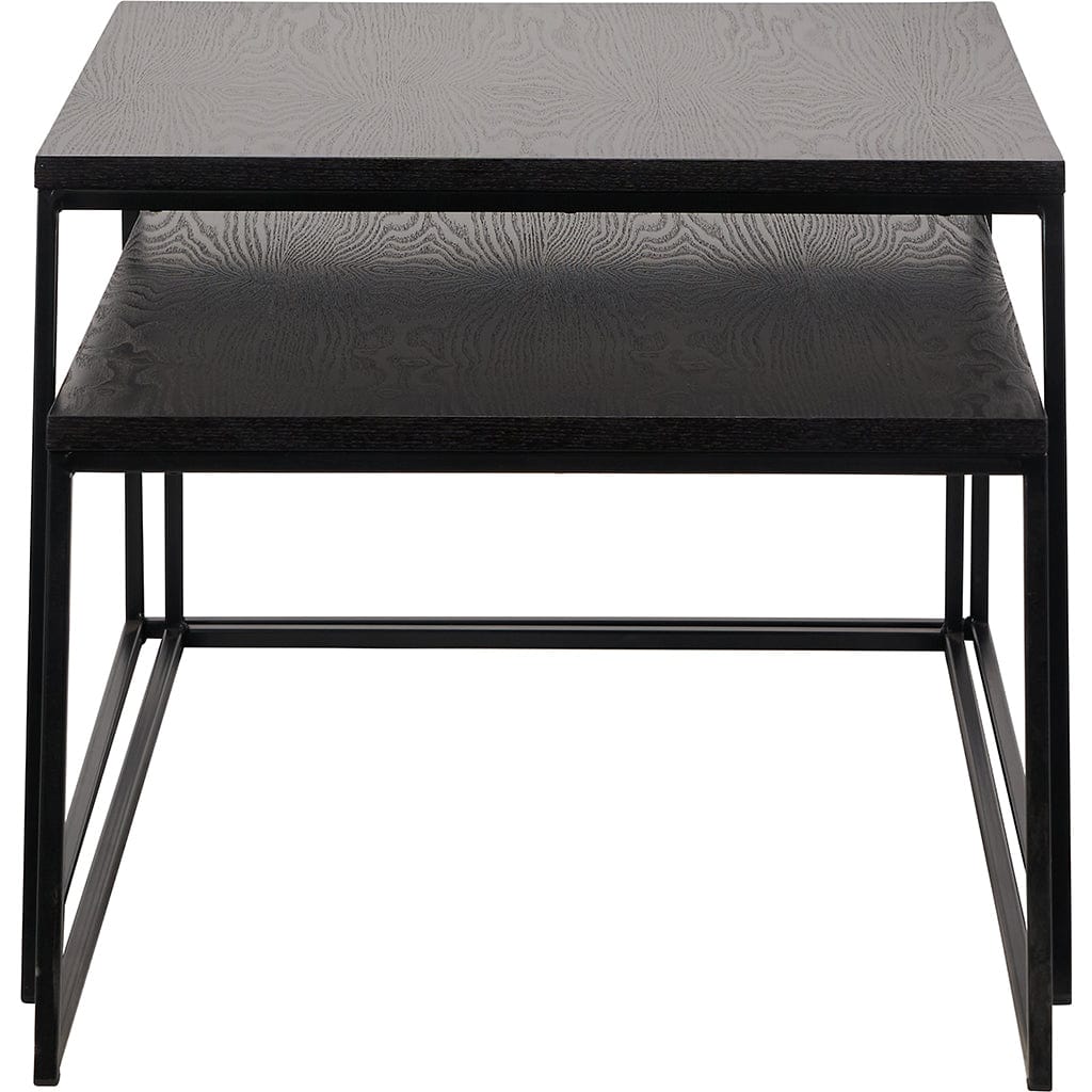 Mashiko Black Ash Veneer Set of 2 Coffee Tables