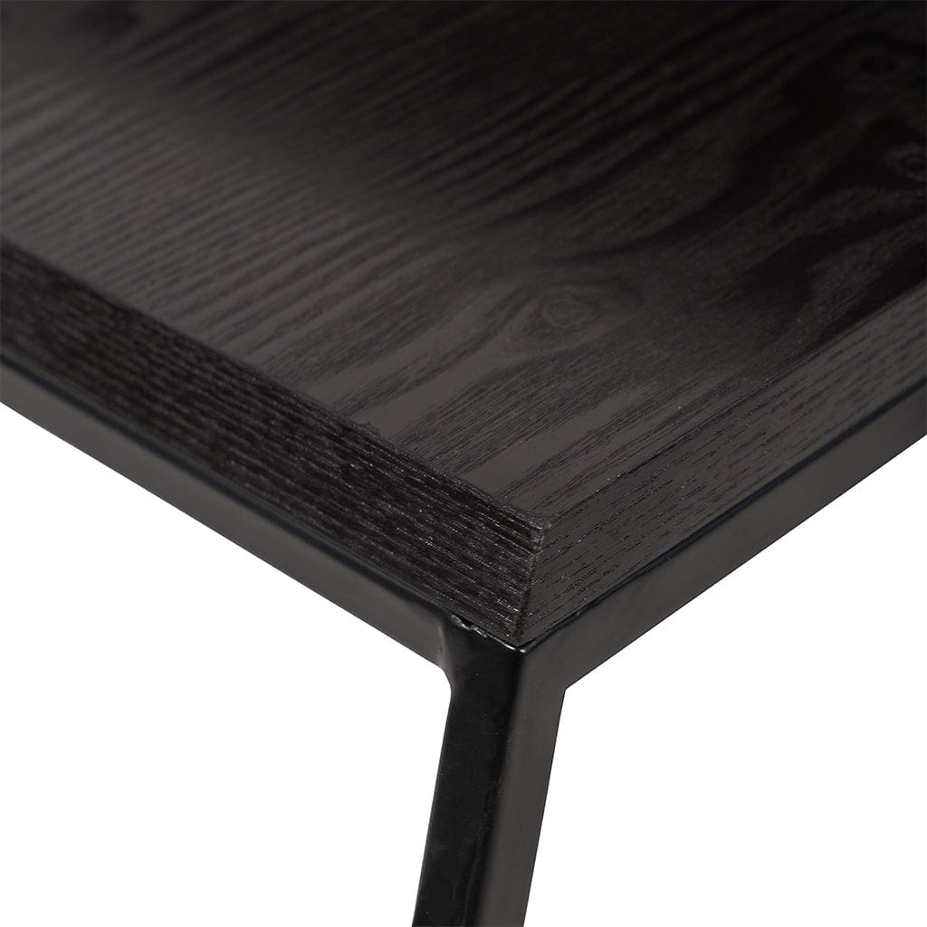Mashiko Black Ash Veneer Set of 2 Coffee Tables