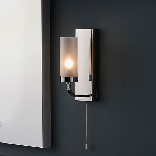 Diana 1 Light Chrome Bathroom Wall Light