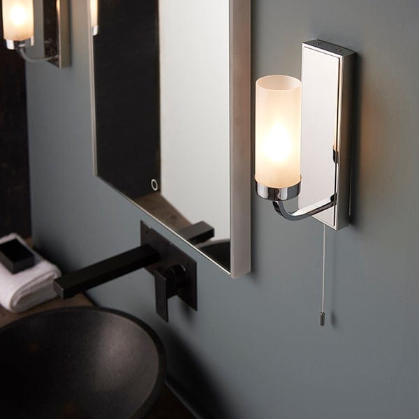 Diana 1 Light Chrome Bathroom Wall Light