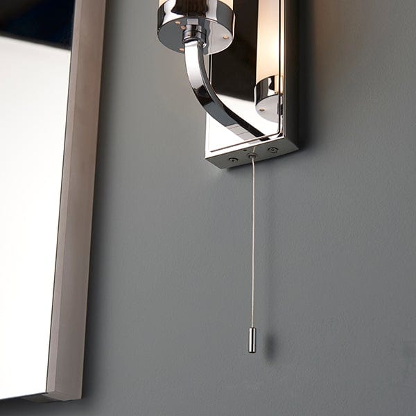 Diana 1 Light Chrome Bathroom Wall Light