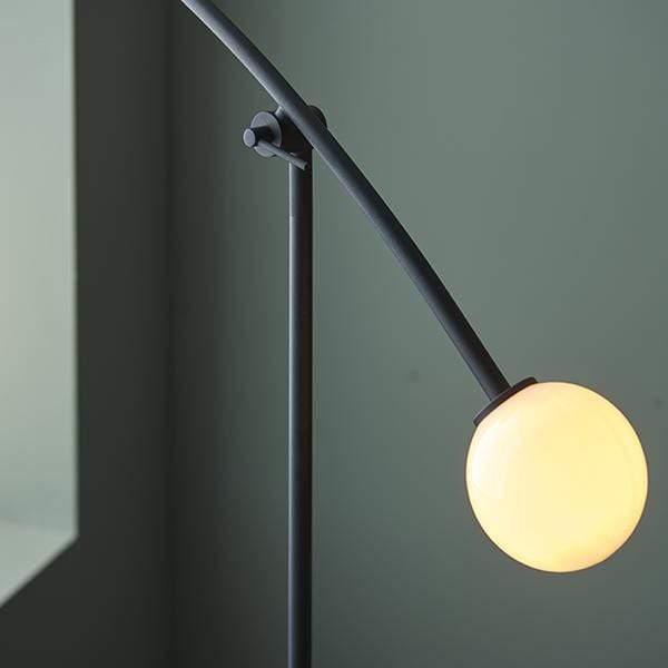 Miro 2 Light Matt Black Floor Lamp