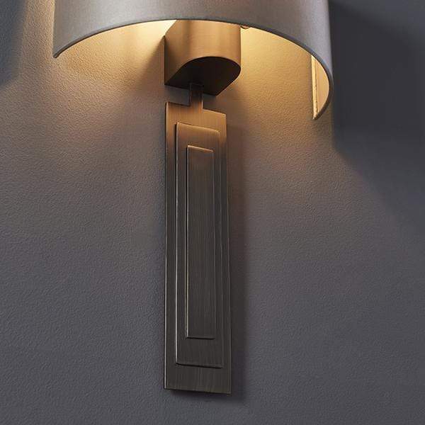 Empire Wall Light Brushed Bronze & Mink