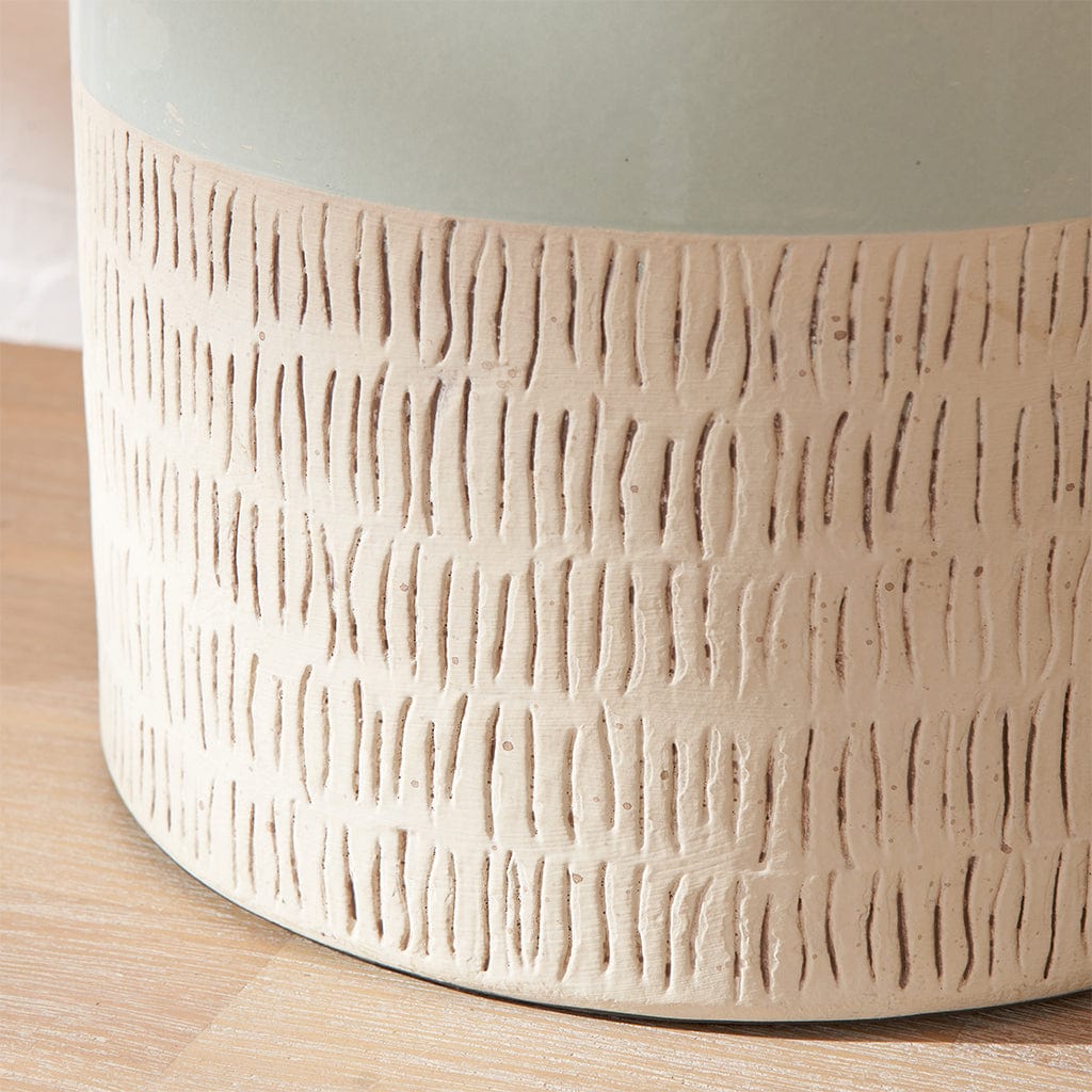 Lotta Duck Egg & Natural Stoneware Table Lamp