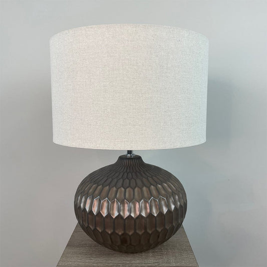 Cassius Bronze Textured Glazed Ceramic Table Lamp