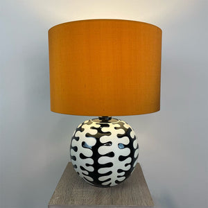 Elkorn Black & White Coral Ceramic Table Lamp