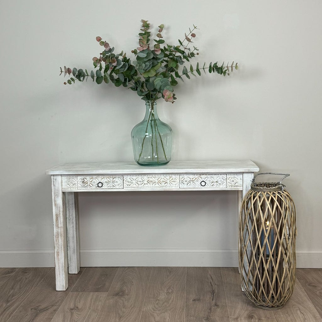 Abigail Rustic Two Drawer Console