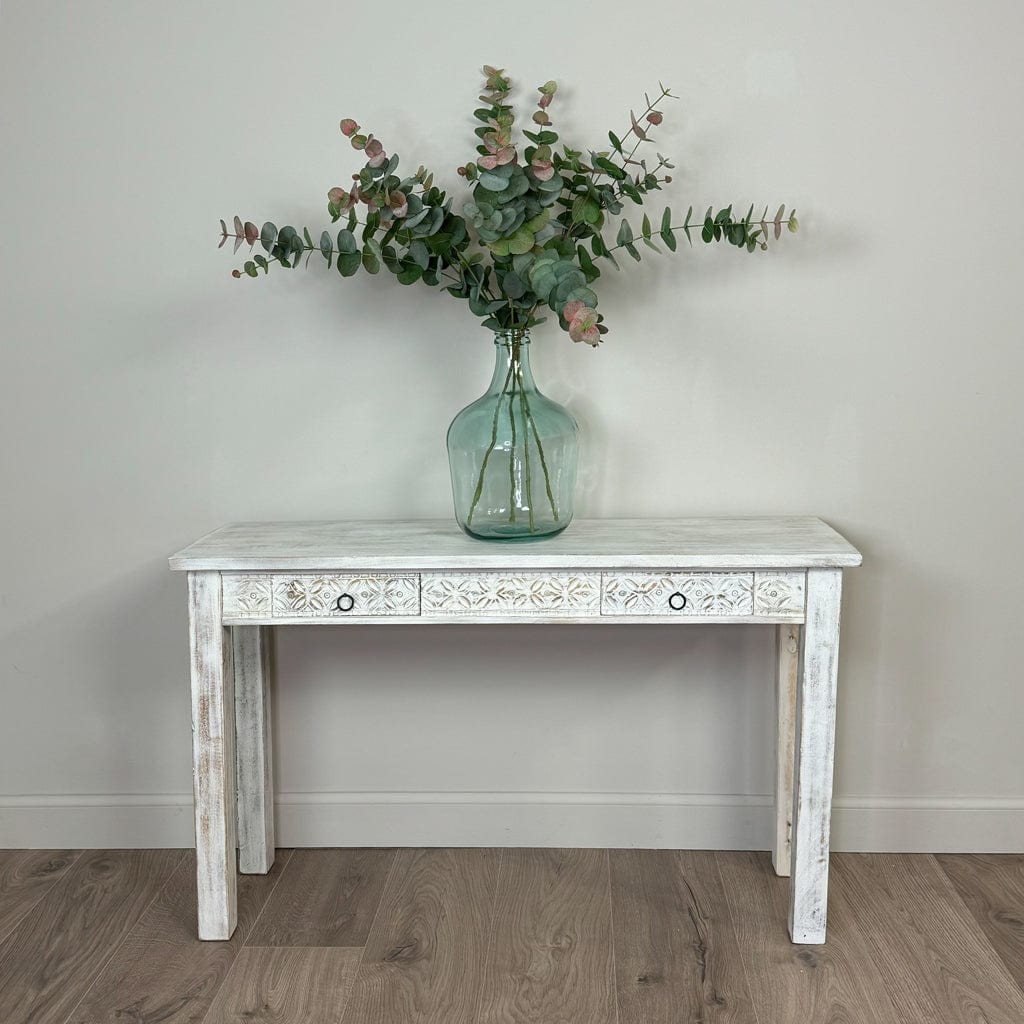 Abigail Rustic Two Drawer Console