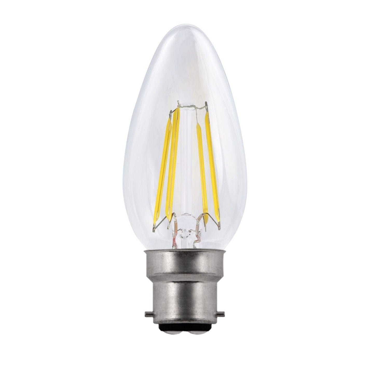 B22 Clear Candle 4.5W Dimmable LED