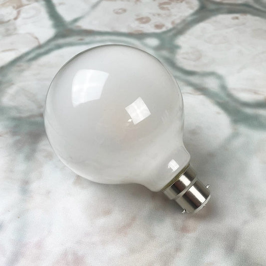 B22 Opal 95mm Globe 8W Dimmable LED