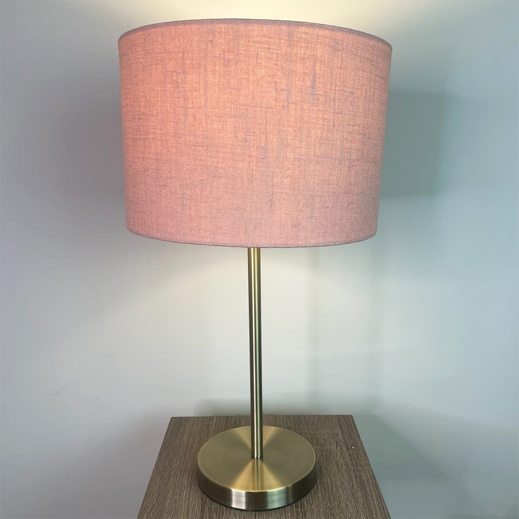 Belford Antique Brass Table Lamp with Choice of Shade
