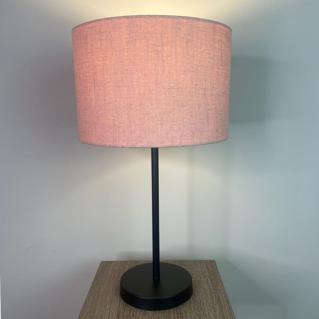 Belford Matt Black Table Lamp with Choice of Shade