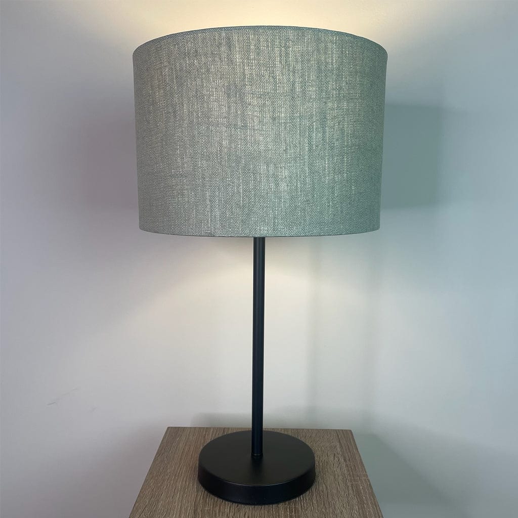 Belford Matt Black Table Lamp with Choice of Shade