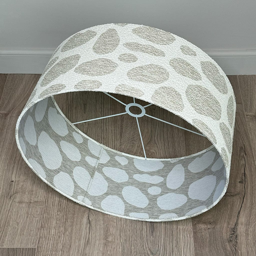 Bodie Ecru Boucle Pendant Shade with Frosted Lining
