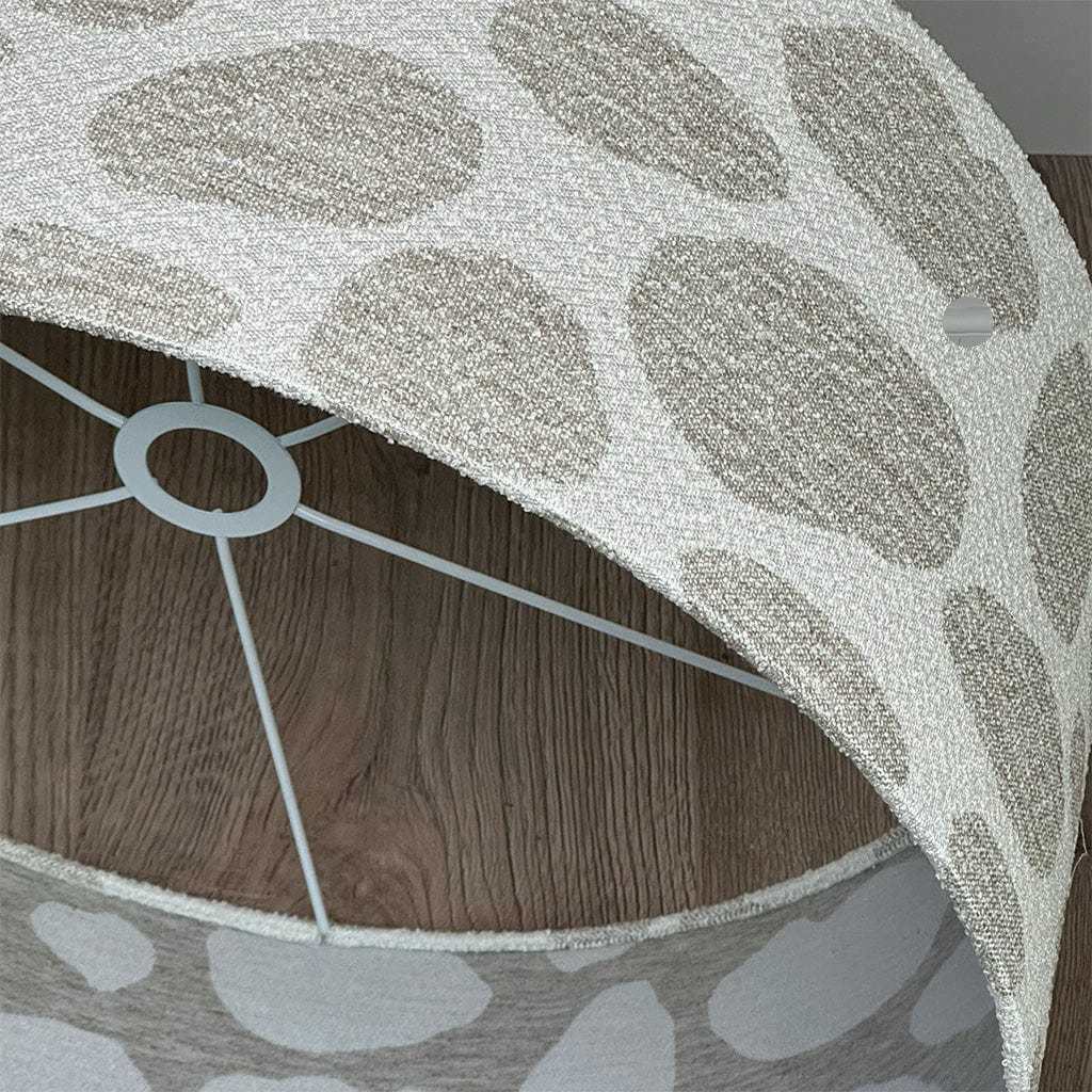 Bodie Ecru Boucle Pendant Shade with Frosted Lining