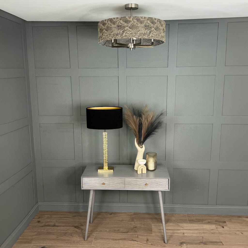 Circa 5 Light Brushed Steel with Viper Bronze