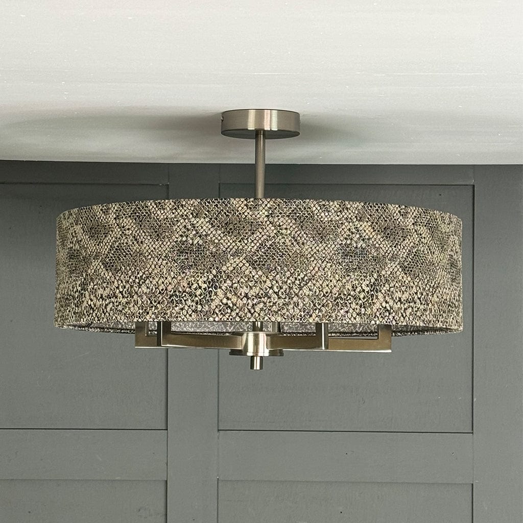 Circa 5 Light Brushed Steel with Viper Bronze