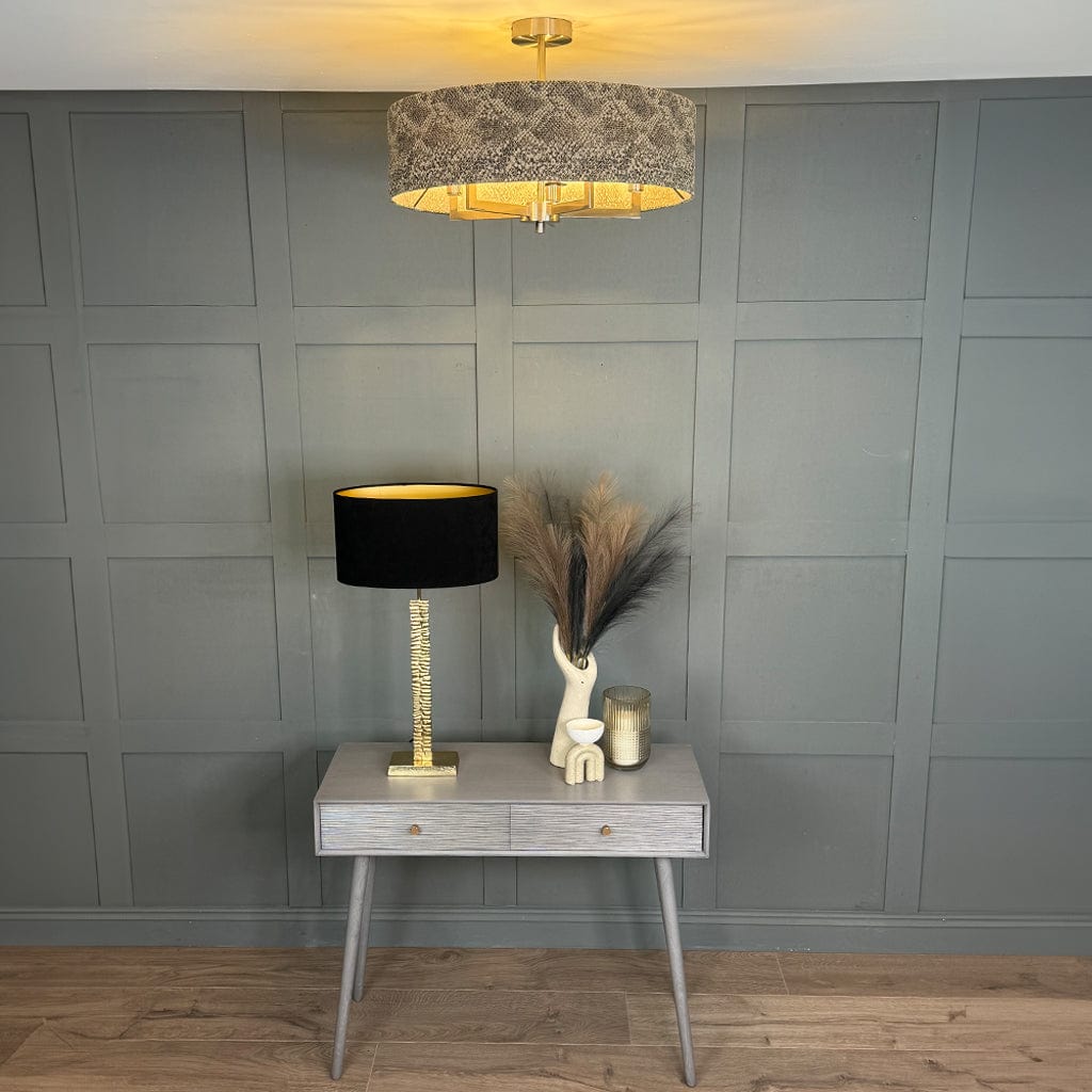 Circa 5 Light Brushed Steel with Viper Bronze