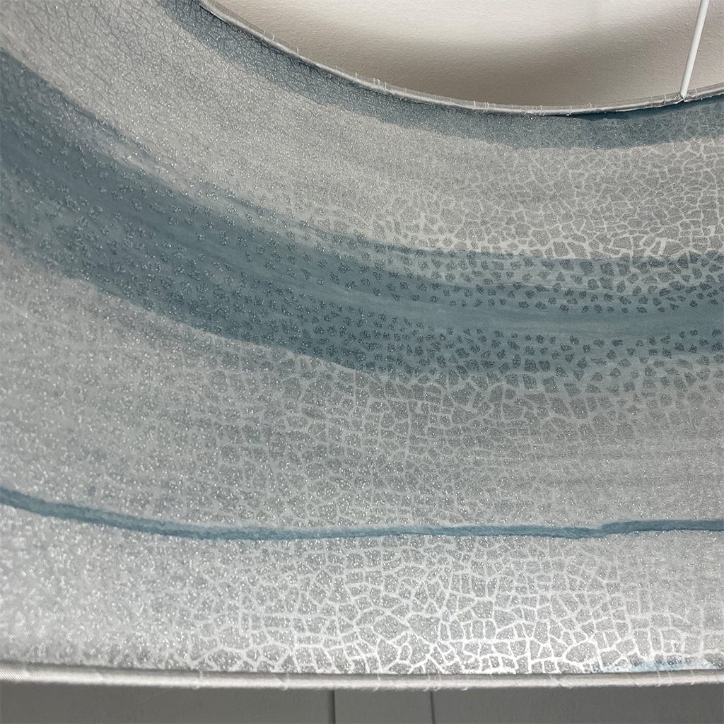 Otter Ferry Wallpaper Lined Pendant Shade with Astor Titanium