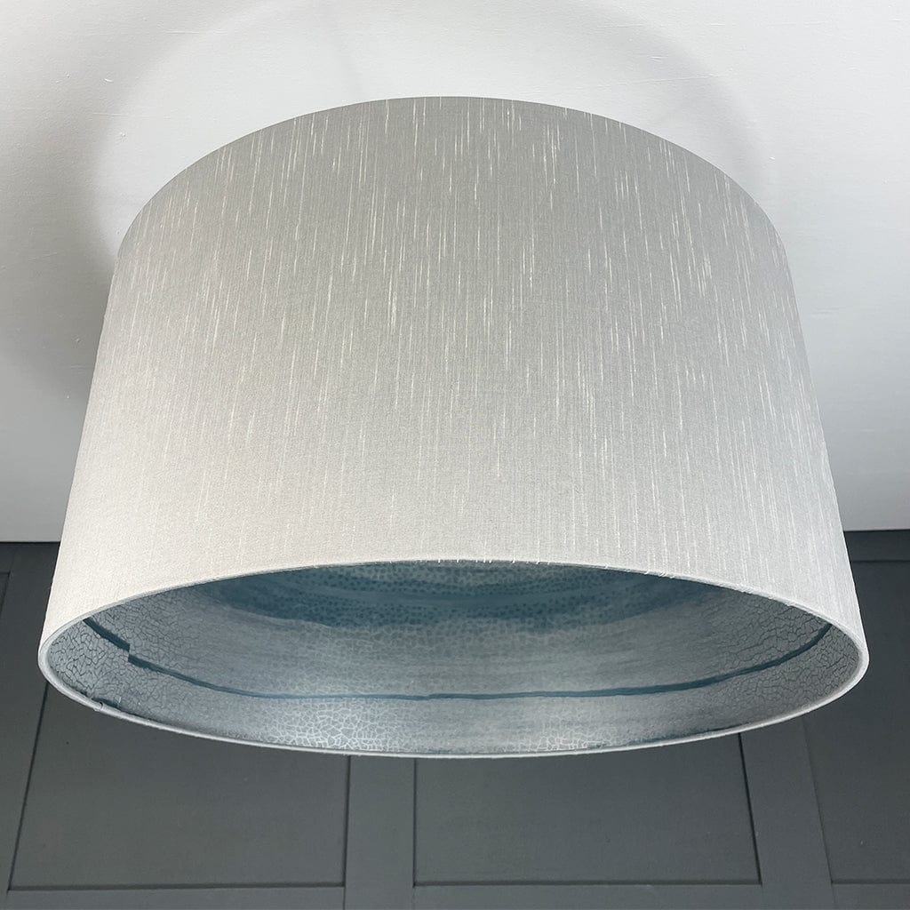 Otter Ferry Wallpaper Lined Pendant Shade with Astor Titanium